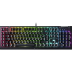 Клавиатура проводная Razer Keyboard mechanical BlackWidow V4 X, 110key, Yellow Switch, USB-A, EN/RU, RGB, black
