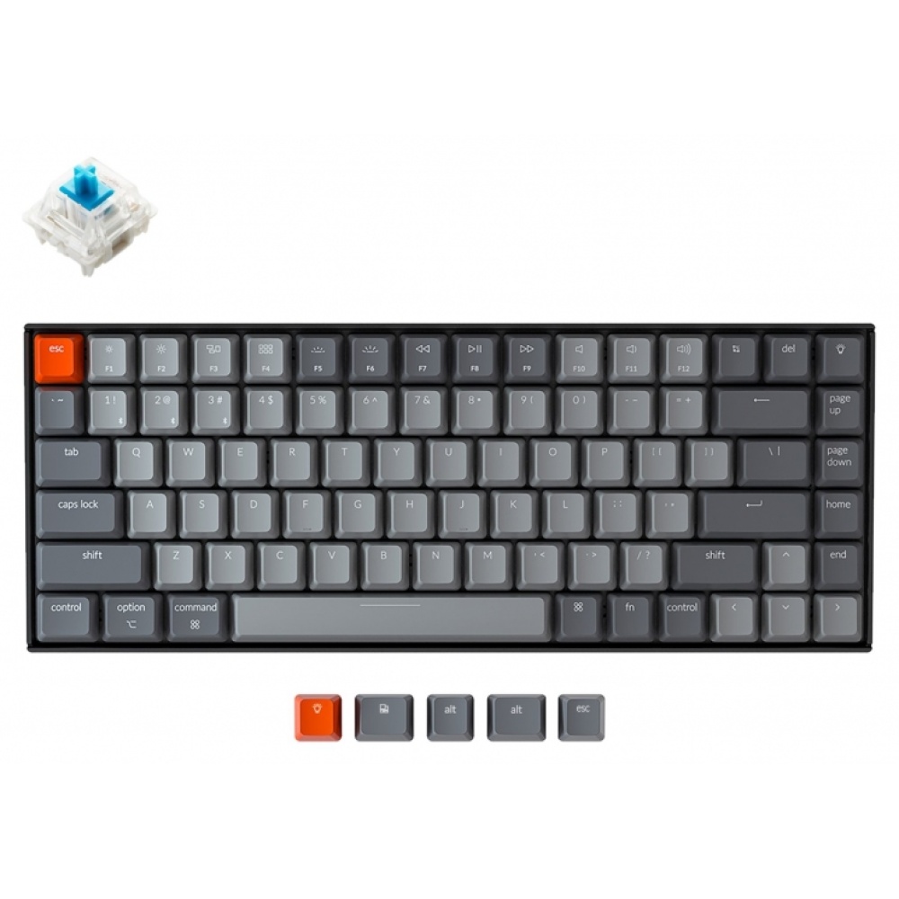 Клавиатура Keychron K2 84 Key  Gateron  White LED Blue