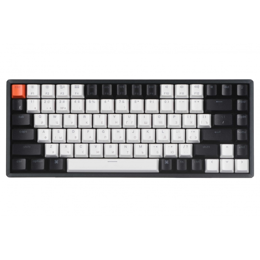 Клавиатура Keychron K2 84 Key Aluminum Frame HotSwappable  Gateron  Mechanical Keyboard  RGB Red Russian Layout