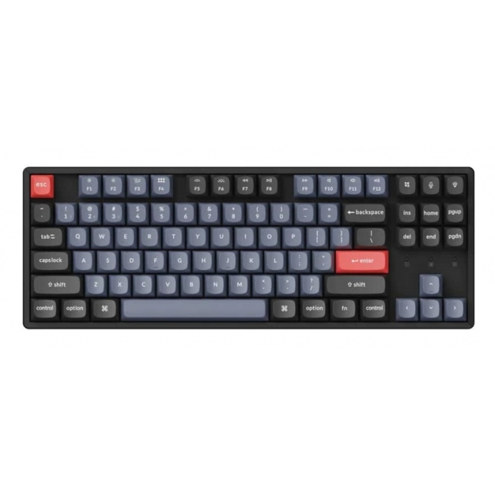 Клавиатура Keyboard Keychron K8 Pro 87 Key Gateron G pro Blue RGB Hot-swap Aluminum Frame Black