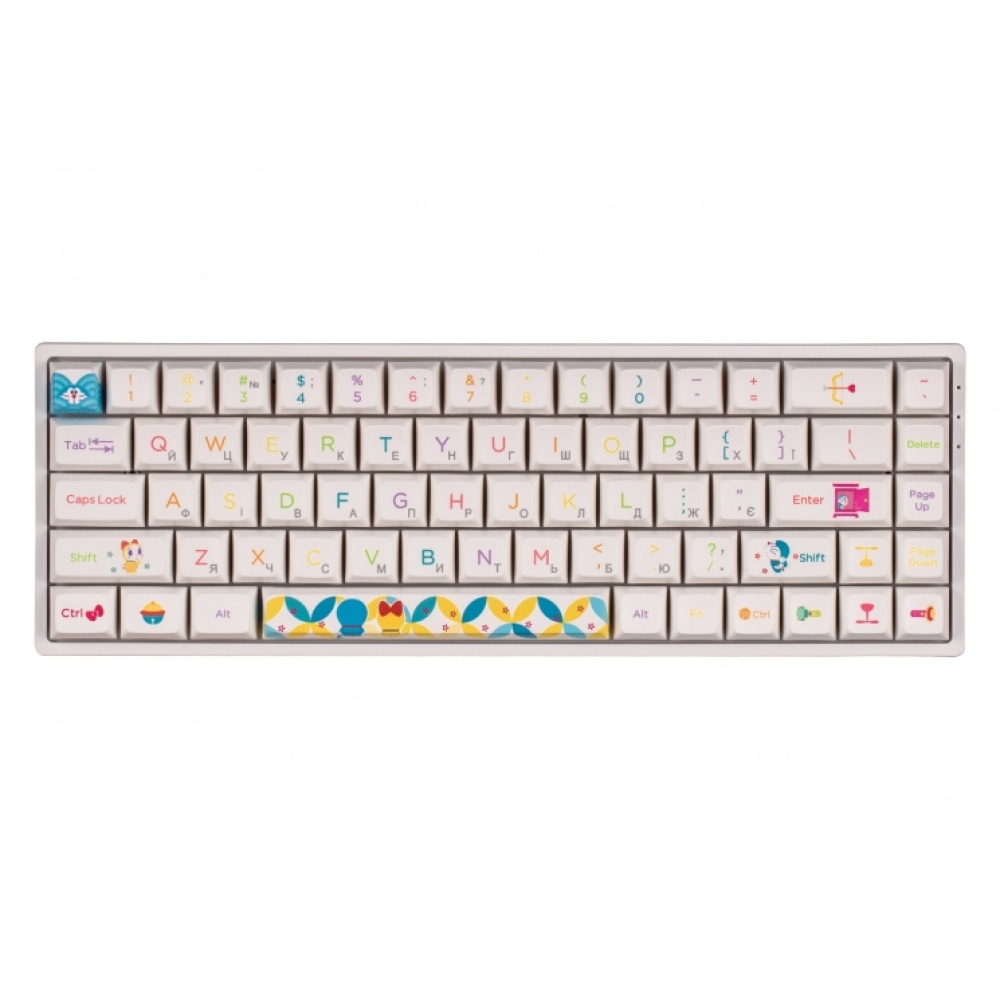 Клавиатура Akko 3068B Doraemon Rainbow CS Jelly Pink RGB