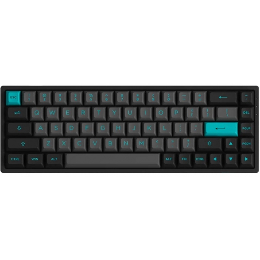 Клавиатура Akko 3068B Plus Black&Cyan CS Jelly Black RGB