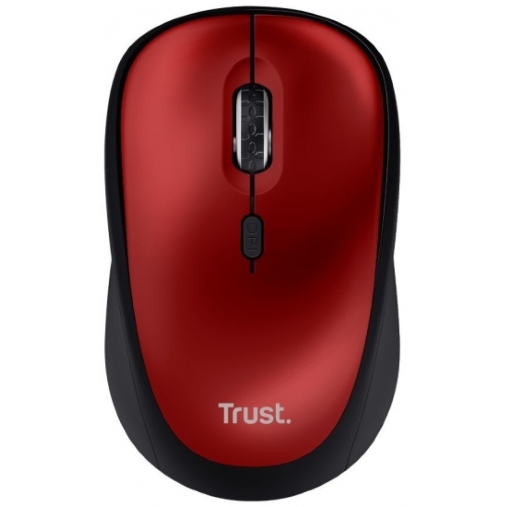 Мышь Trust Mouse Yvi+ Silent WL ECO RED