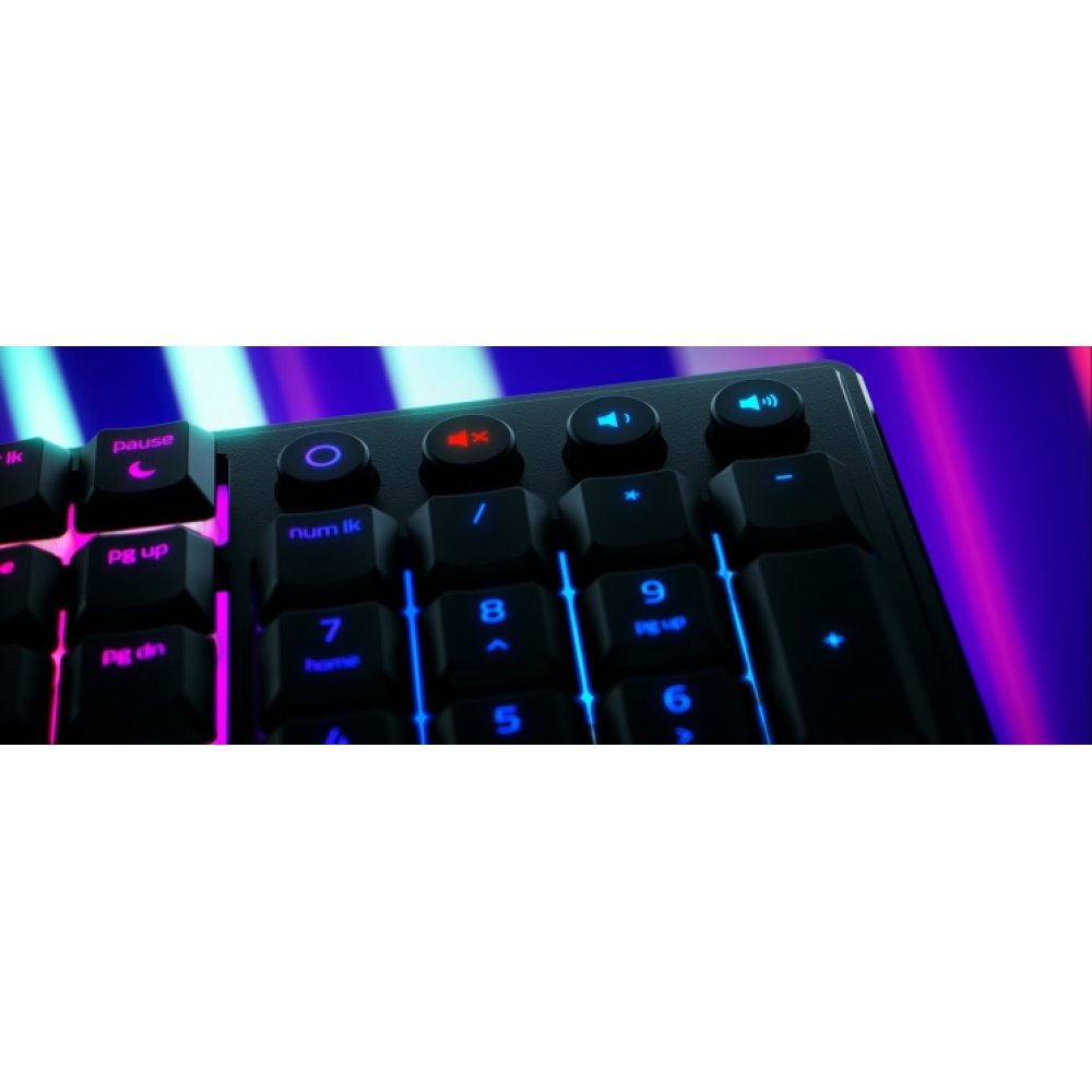 Клавиатура проводная Razer Keyboard mechanical Ornata V3 104key, Mecha-Membrane Switch, USB-A, EN/RU, RGB, black — изображение 10