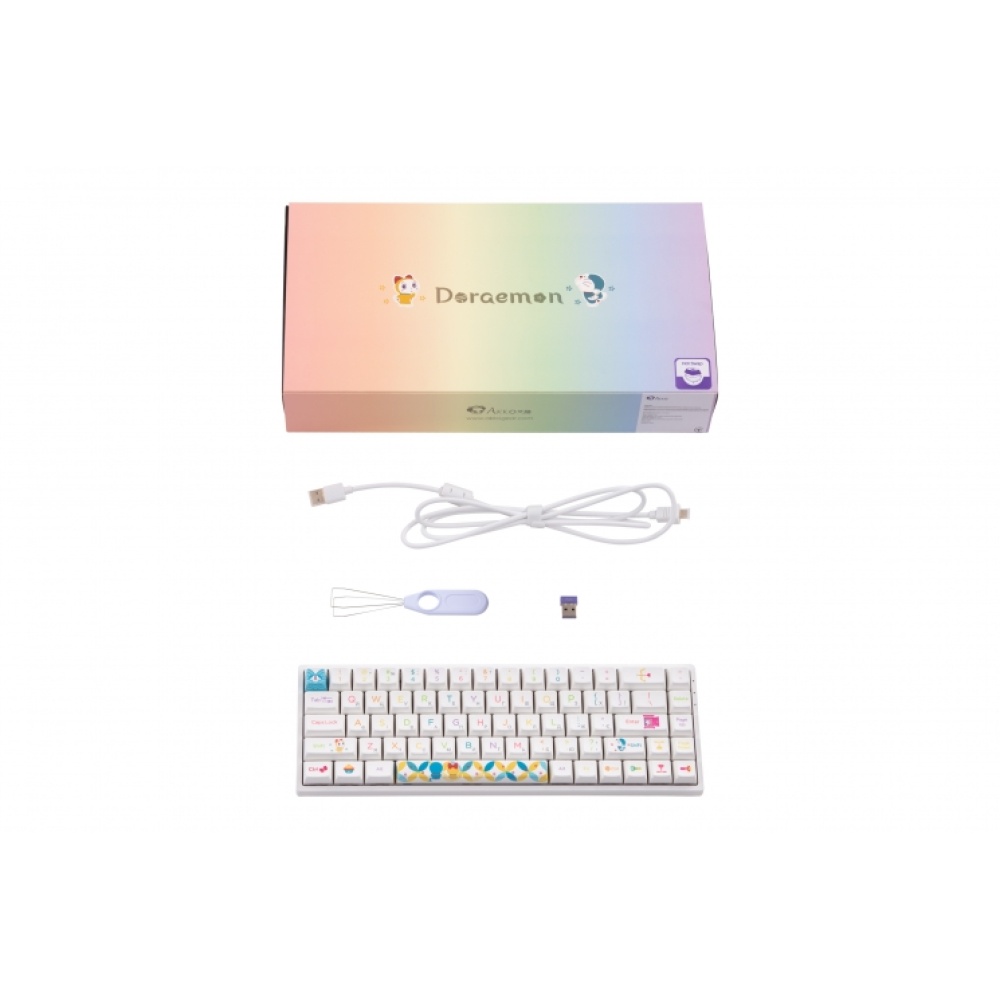 Клавиатура Akko 3068B Doraemon Rainbow CS Jelly Pink RGB — изображение 10