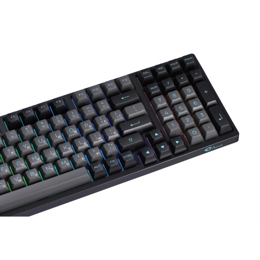 Клавиатура Akko 3098B Black&Cyan CS Silver RGB — изображение 10