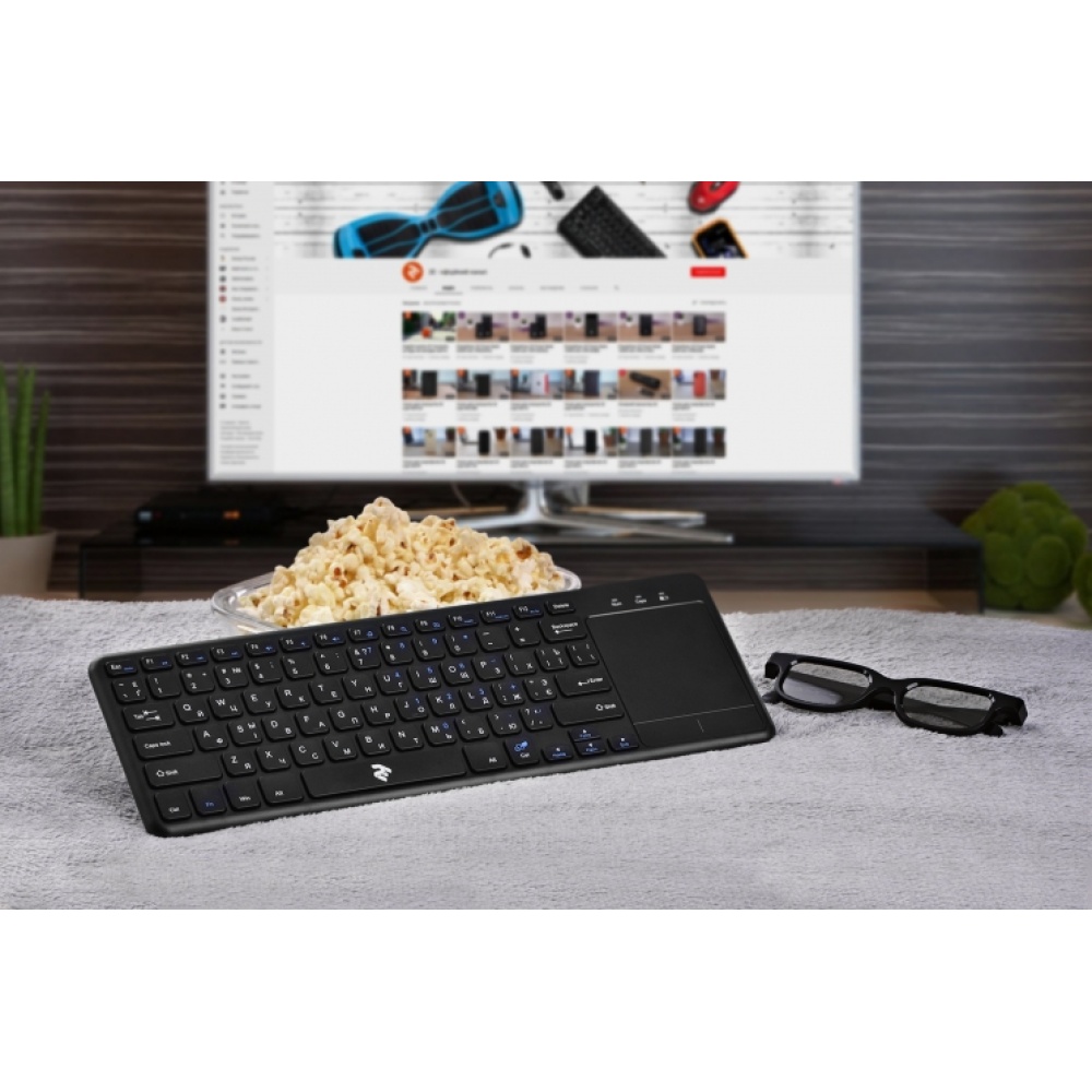 Клавиатура 2E Touch Keyboard KT100 WL/BT BLACK — изображение 11