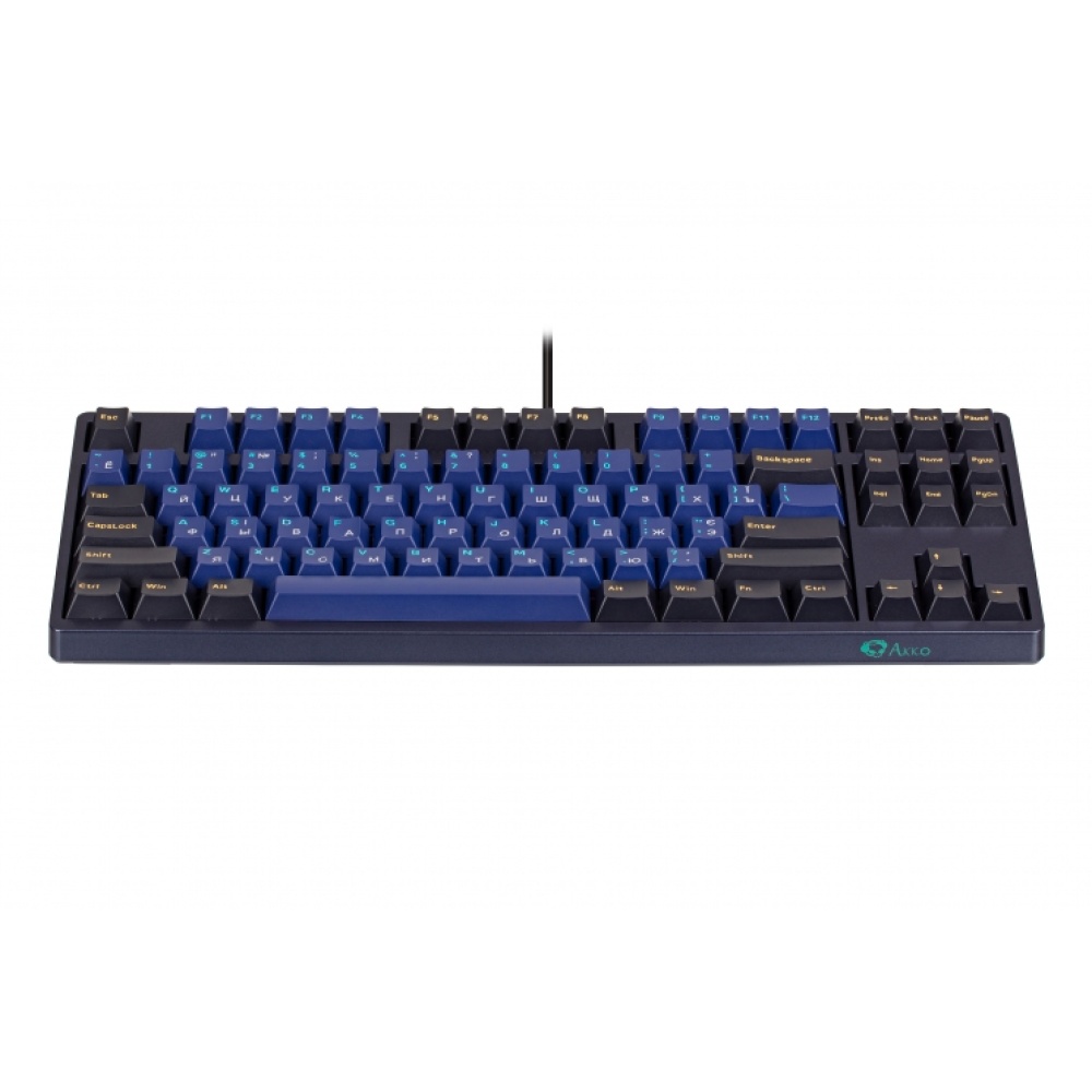 Клавиатура AKKO 3087 Horizon Cherry MX Silent Red, RU, Blue/Black — изображение 12