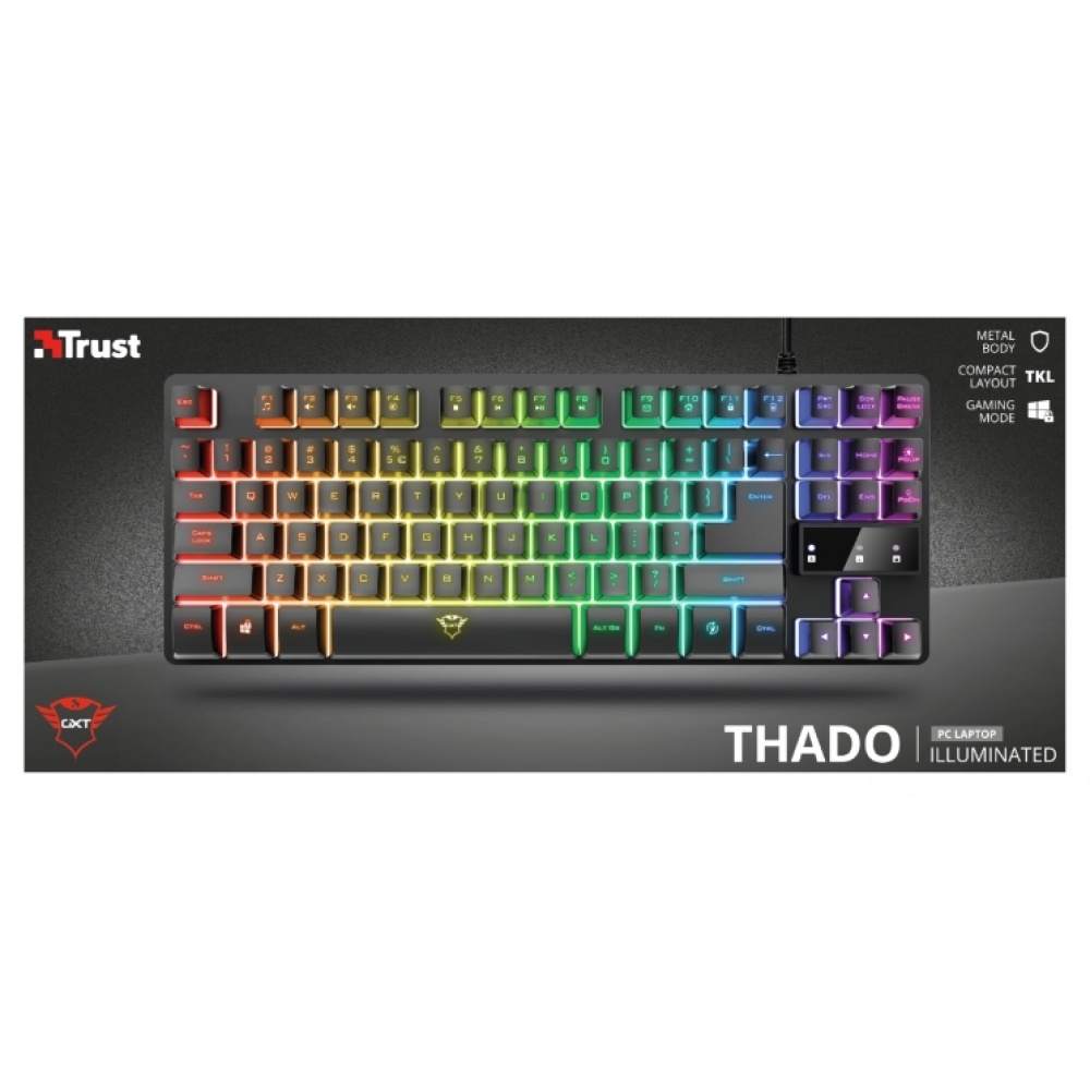 Клавиатура игровая Trust GXT 833 Thado TKL Illuminated Gaming Keyboard — изображение 12