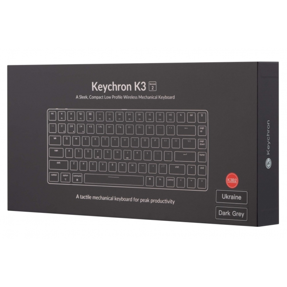 Клавиатура Keychron K3  84 Key Low Profile Hot-Swap Optical  RGB Red — изображение 13