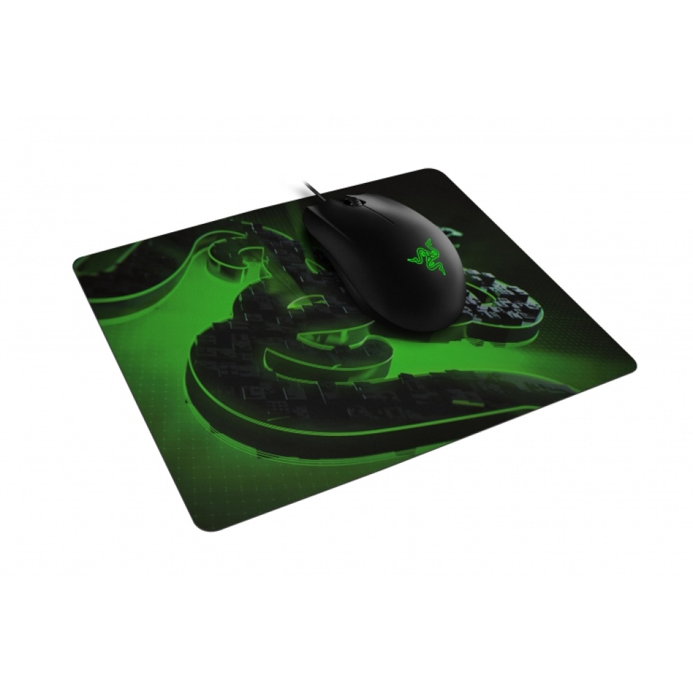 Игровая мышь Razer Abyssus Lite в комплекте с ковриком Goliathus Mobile Construct Edition /Mouse + Pad RAZER Abyssus and Goliathus Terra Speed (RZ83-02730100-B3M1) — изображение 2