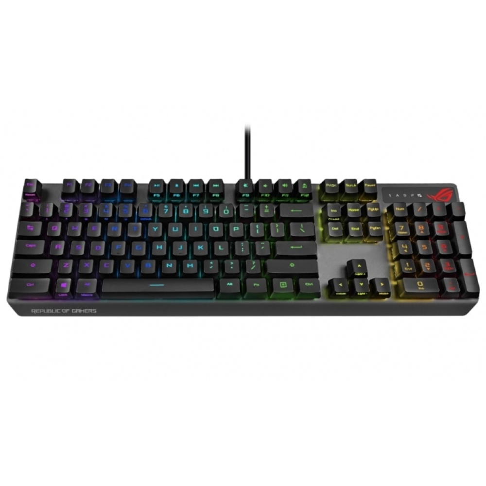 Клавиатура ASUS Keyboard ROG STRIX SCOPE RX RD RGB 104key USB EN Black — изображение 2