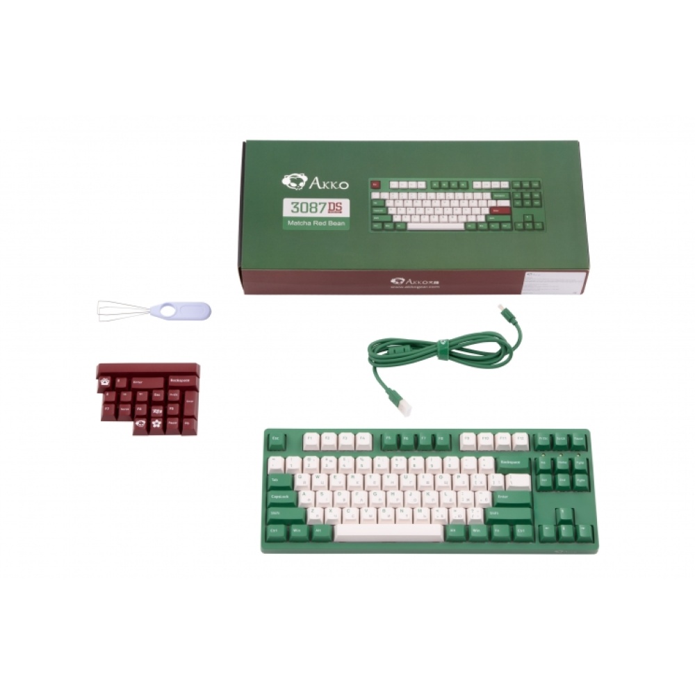 Клавиатура Akko 3087 V2 Matcha Red Bean V2 Pink — изображение 2