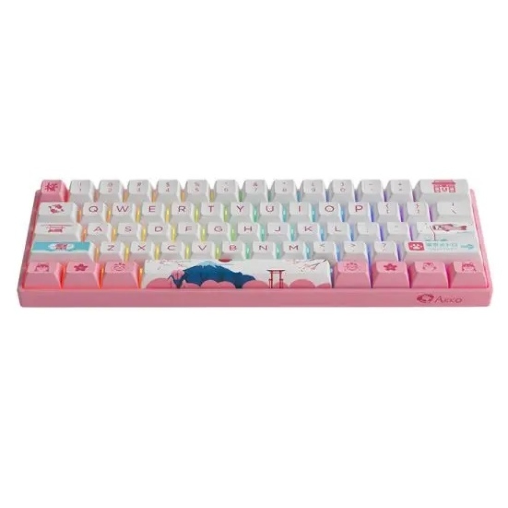 Клавиатура Akko 3061S World Tour Tokyo R2 RGB Hotswappable Cherry Profile Gateron Orange RGB — изображение 2