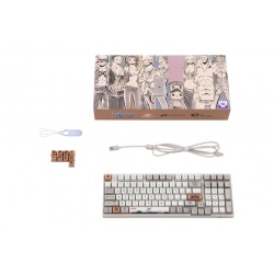 Клавиатура Akko 3098S RGB One Piece Calligraphy(Hotswappable) CS Jelly Blue RGB — изображение 2
