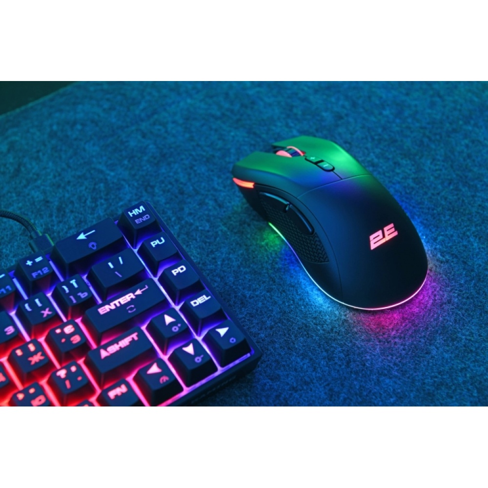 Мышь игровая 2E Gaming MG350 WL, RGB USB Black — изображение 2