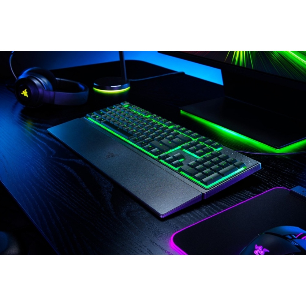 Клавиатура Razer Keyboard membrane Ornata V3 X 104key, USB-A, EN/RU, RGB, black — изображение 3