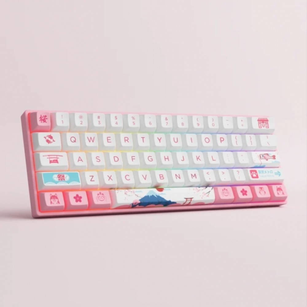 Клавиатура Akko 3061S World Tour Tokyo R2 RGB Hotswappable CS Jelly Pink RGB — изображение 3