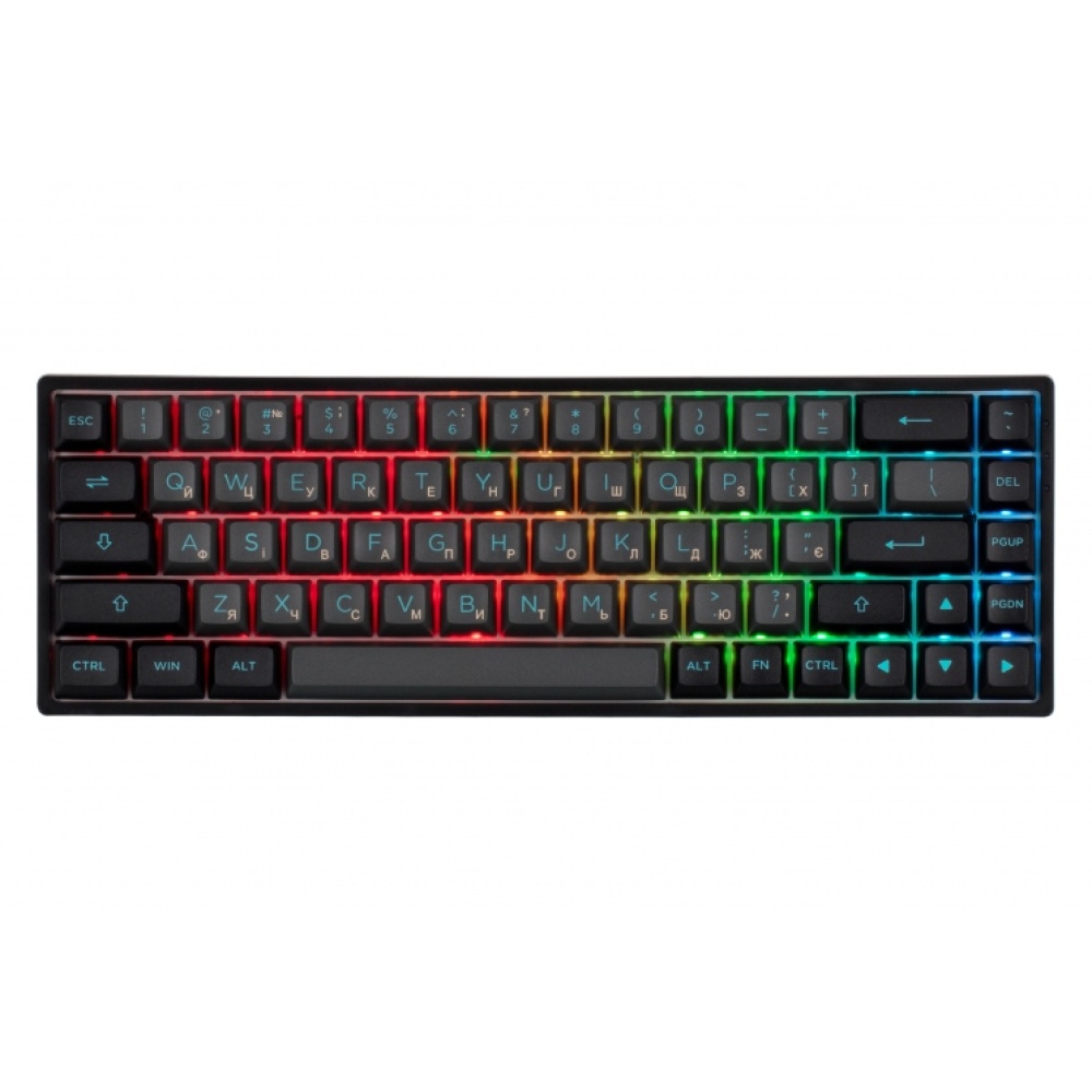 Клавиатура Akko 3068B Plus Black&Cyan CS Jelly Purple RGB — изображение 3