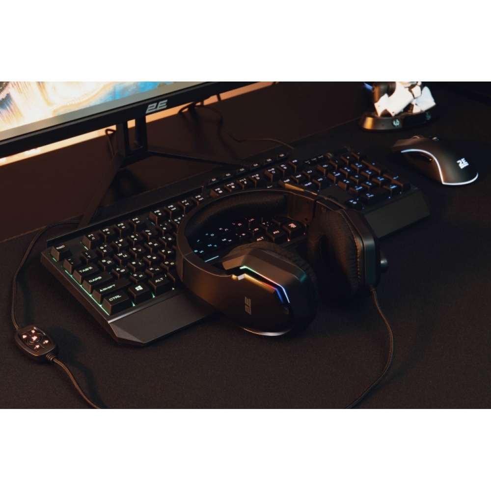 Гарнитура игровая 2E GAMING HG315 RGB USB 7.1 Black — изображение 3