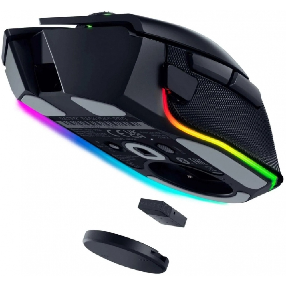 Мышь проводная Razer Mouse Basilisk V3 Pro, RGB, USB-A/WL/BT, black — изображение 4