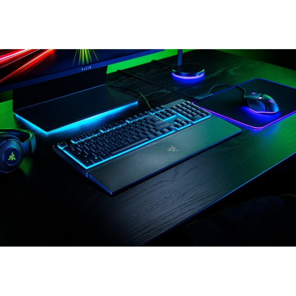 Клавиатура Razer Keyboard membrane Ornata V3 X 104key, USB-A, EN/RU, RGB, black — изображение 4