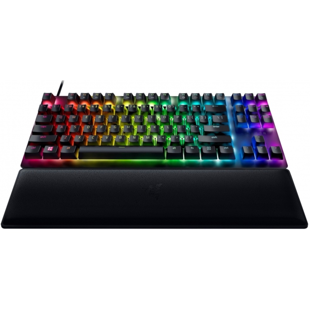 Клавиатура проводная Razer Keyboard mechanical Huntsman V2 TKL 87key, Red Switch, USB-A, EN/RU, RGB, black — изображение 4