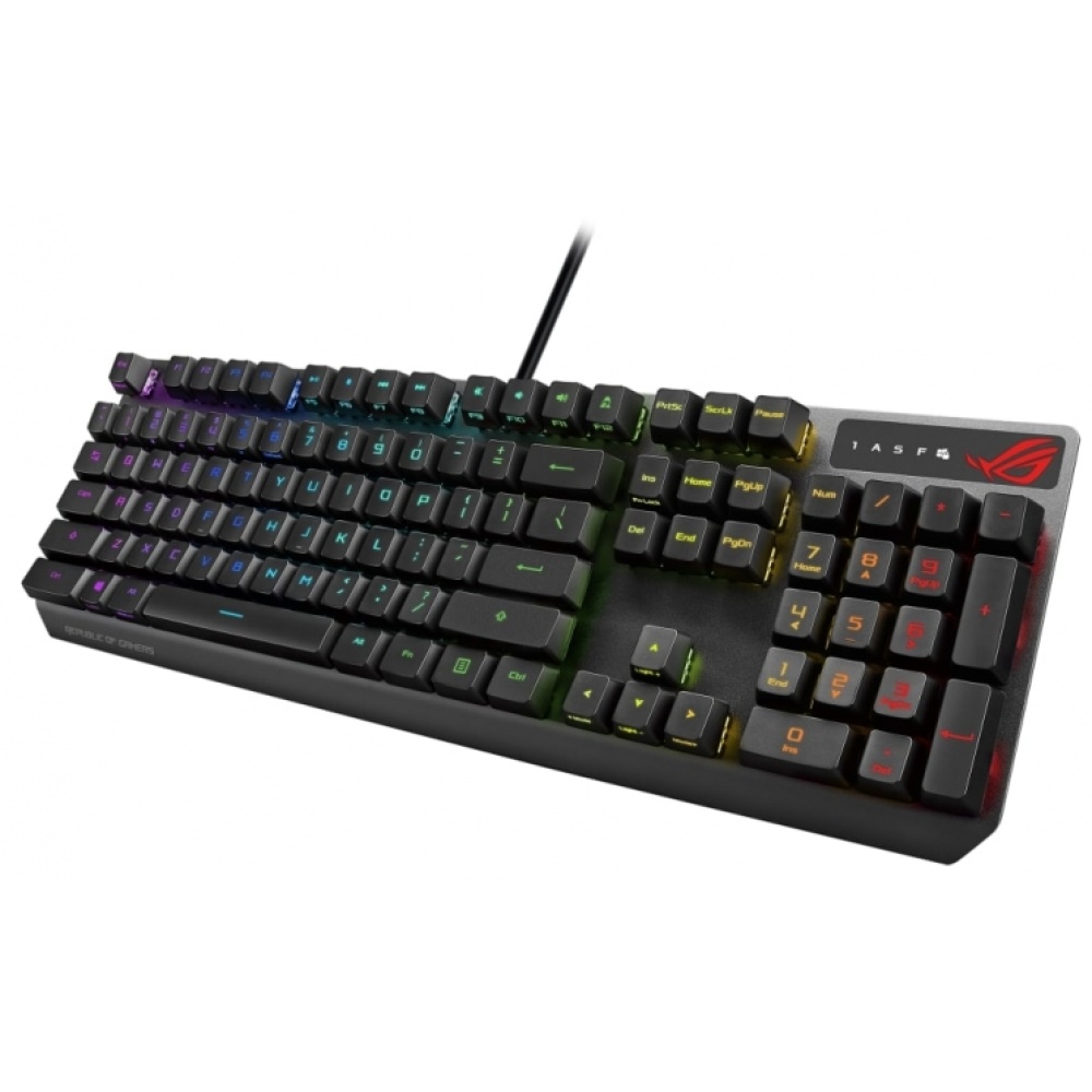 Клавиатура ASUS Keyboard ROG STRIX SCOPE RX RD RGB 104key USB EN Black — изображение 4