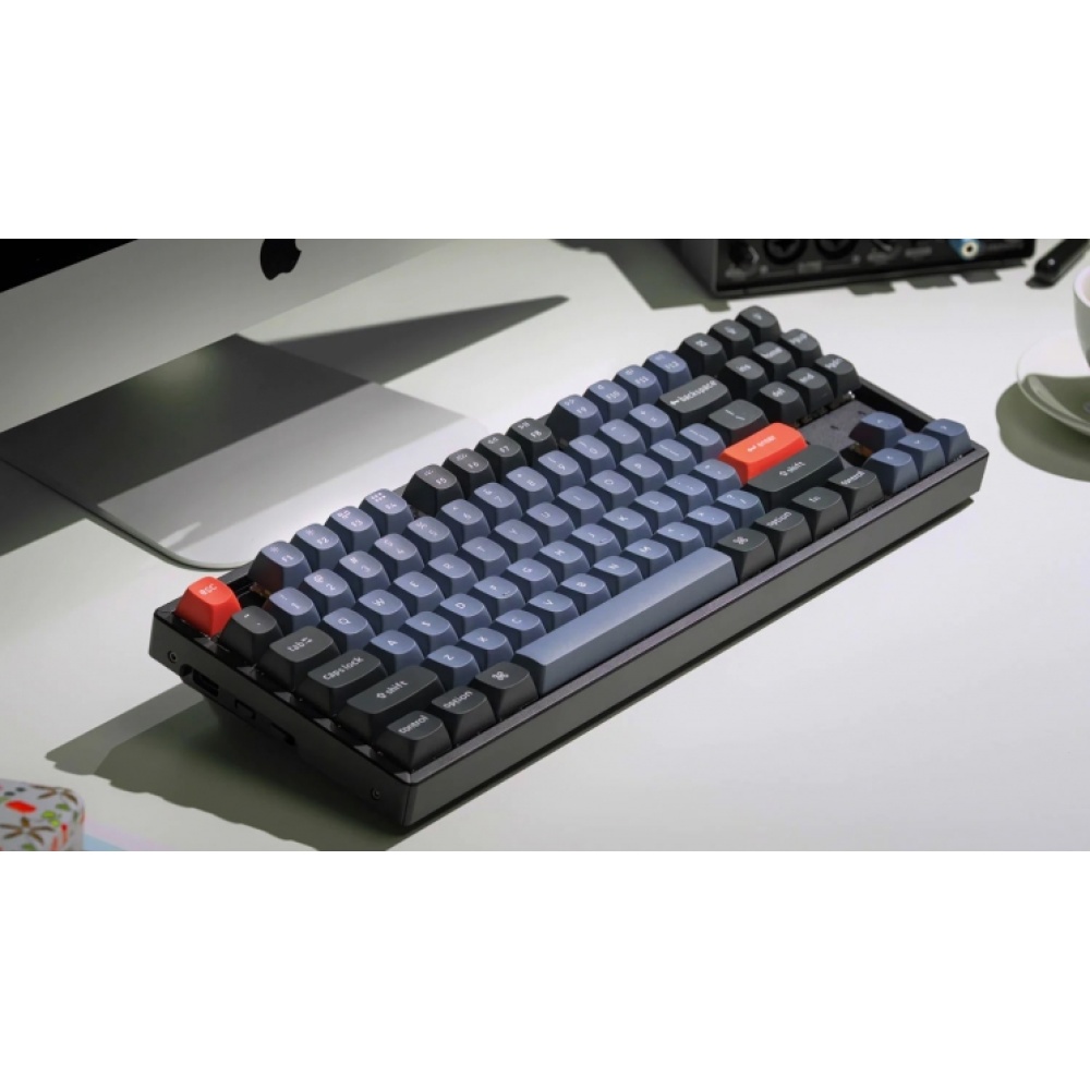 Клавиатура Keyboard Keychron K8 Pro 87 Key Gateron G pro Blue RGB Hot-swap Aluminum Frame Black — изображение 4