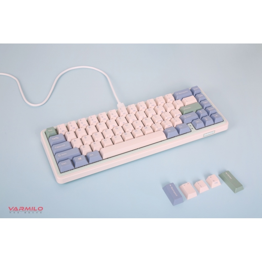 Клавиатура Varmilo Minilo VXT67 HOT-SWAP Eucalyptus Gateron G Pro 2.0 Red EN — изображение 4