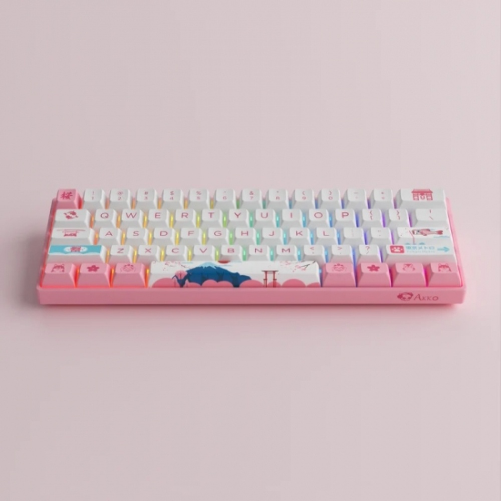 Клавиатура Akko 3061S World Tour Tokyo R2 RGB Hotswappable CS Jelly Pink RGB — изображение 4