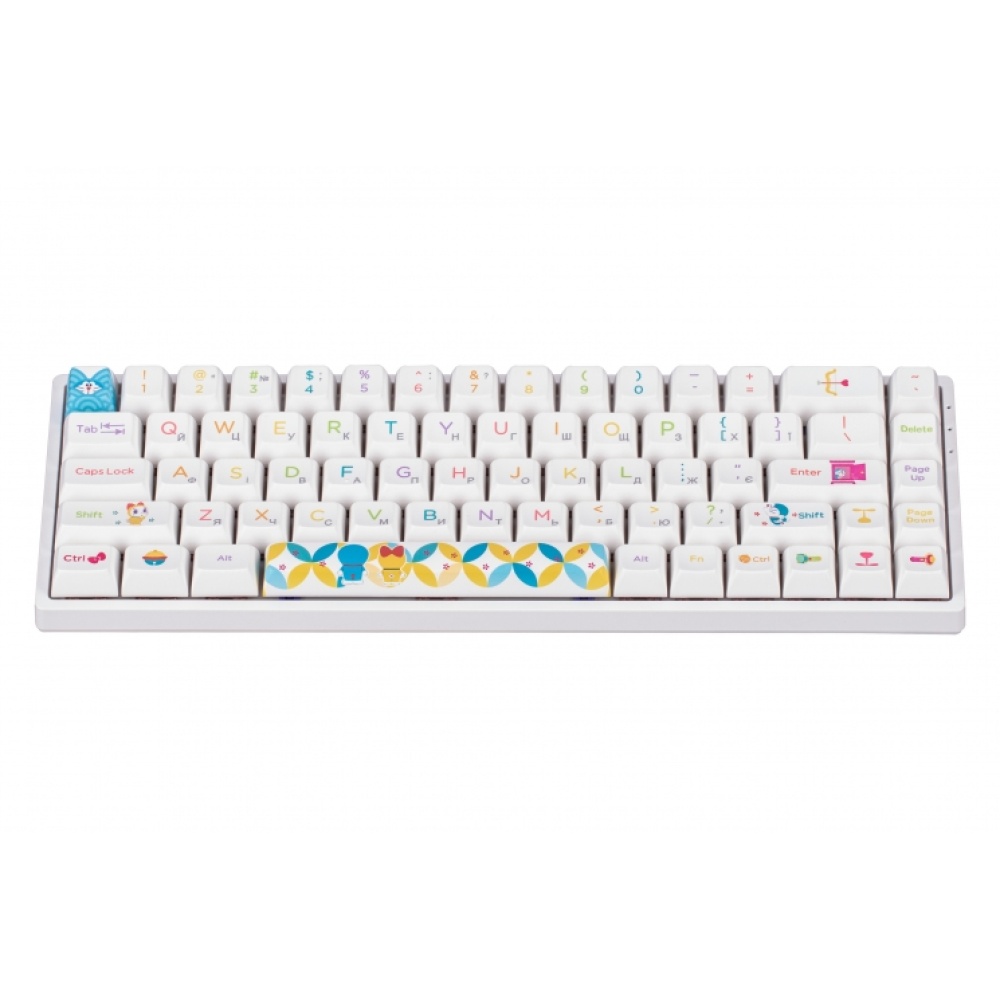 Клавиатура Akko 3068B Doraemon Rainbow CS Jelly Pink RGB — изображение 4