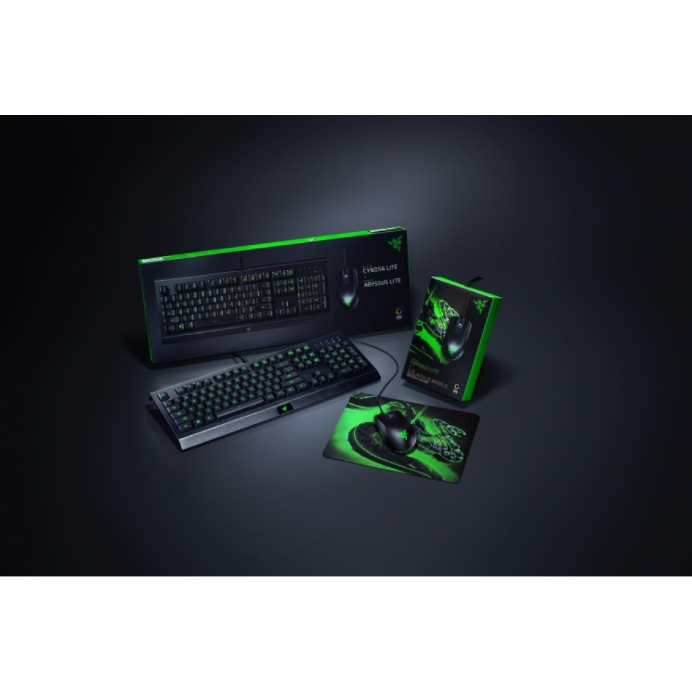 Игровая мышь Razer Abyssus Lite в комплекте с ковриком Goliathus Mobile Construct Edition /Mouse + Pad RAZER Abyssus and Goliathus Terra Speed (RZ83-02730100-B3M1) — изображение 4