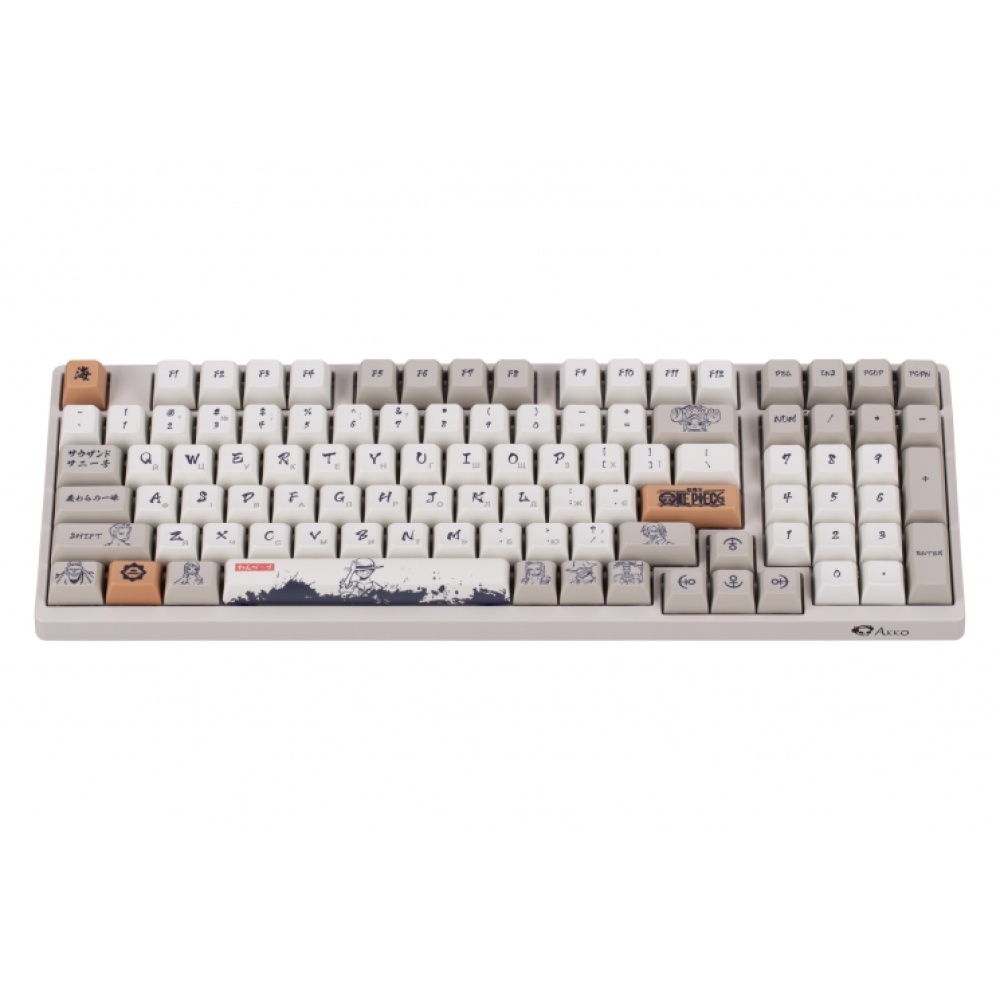 Клавиатура Akko 3098S RGB One Piece Calligraphy(Hotswappable) CS Jelly White RGB — изображение 5