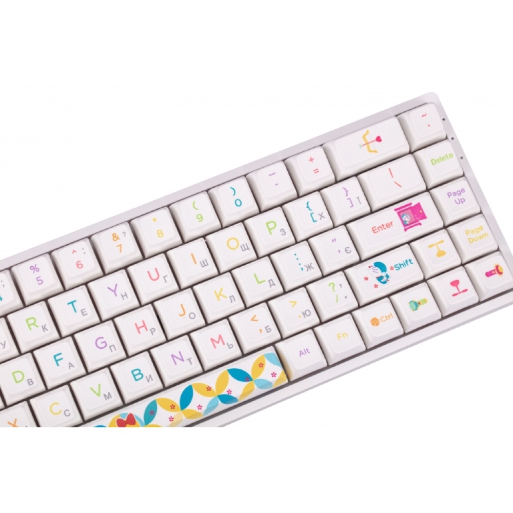 Клавиатура Akko 3068B Doraemon Rainbow CS Jelly Pink RGB — изображение 5