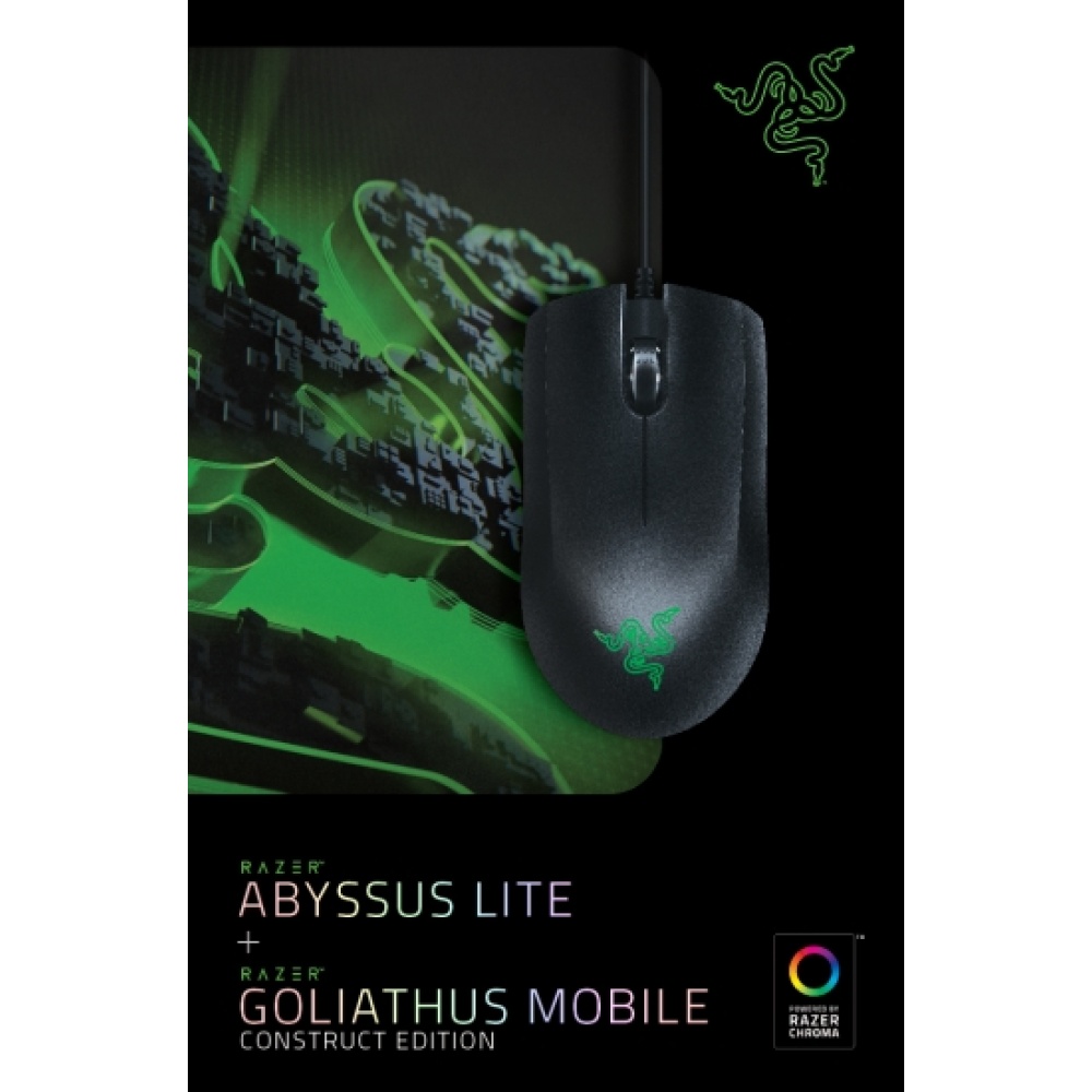 Игровая мышь Razer Abyssus Lite в комплекте с ковриком Goliathus Mobile Construct Edition /Mouse + Pad RAZER Abyssus and Goliathus Terra Speed (RZ83-02730100-B3M1) — изображение 5