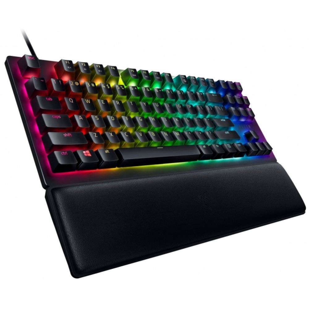 Клавиатура проводная Razer Keyboard mechanical Huntsman V2 TKL 87key, Red Switch, USB-A, EN/RU, RGB, black — изображение 6