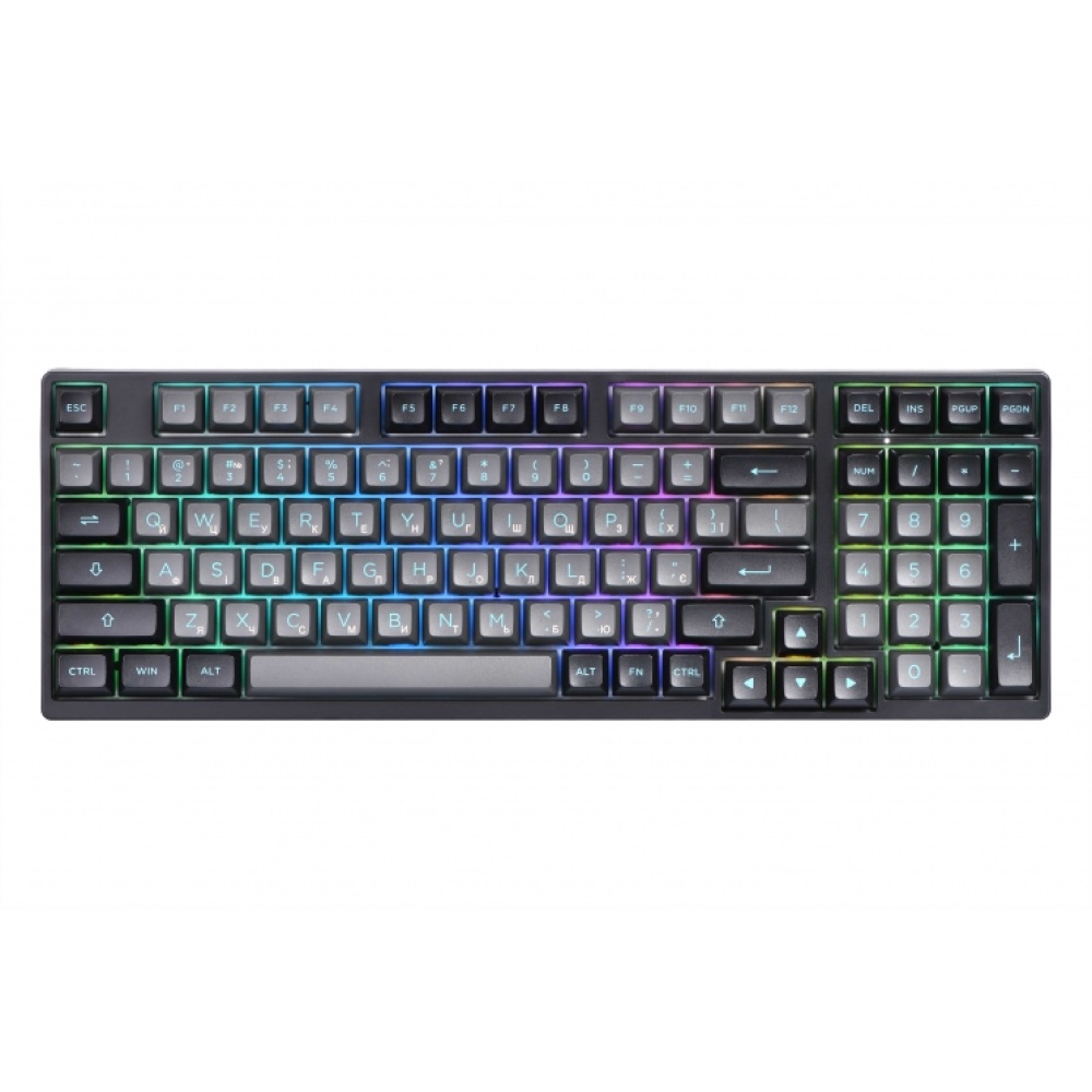 Клавиатура Akko 3098B Black&Cyan CS Silver RGB — изображение 7