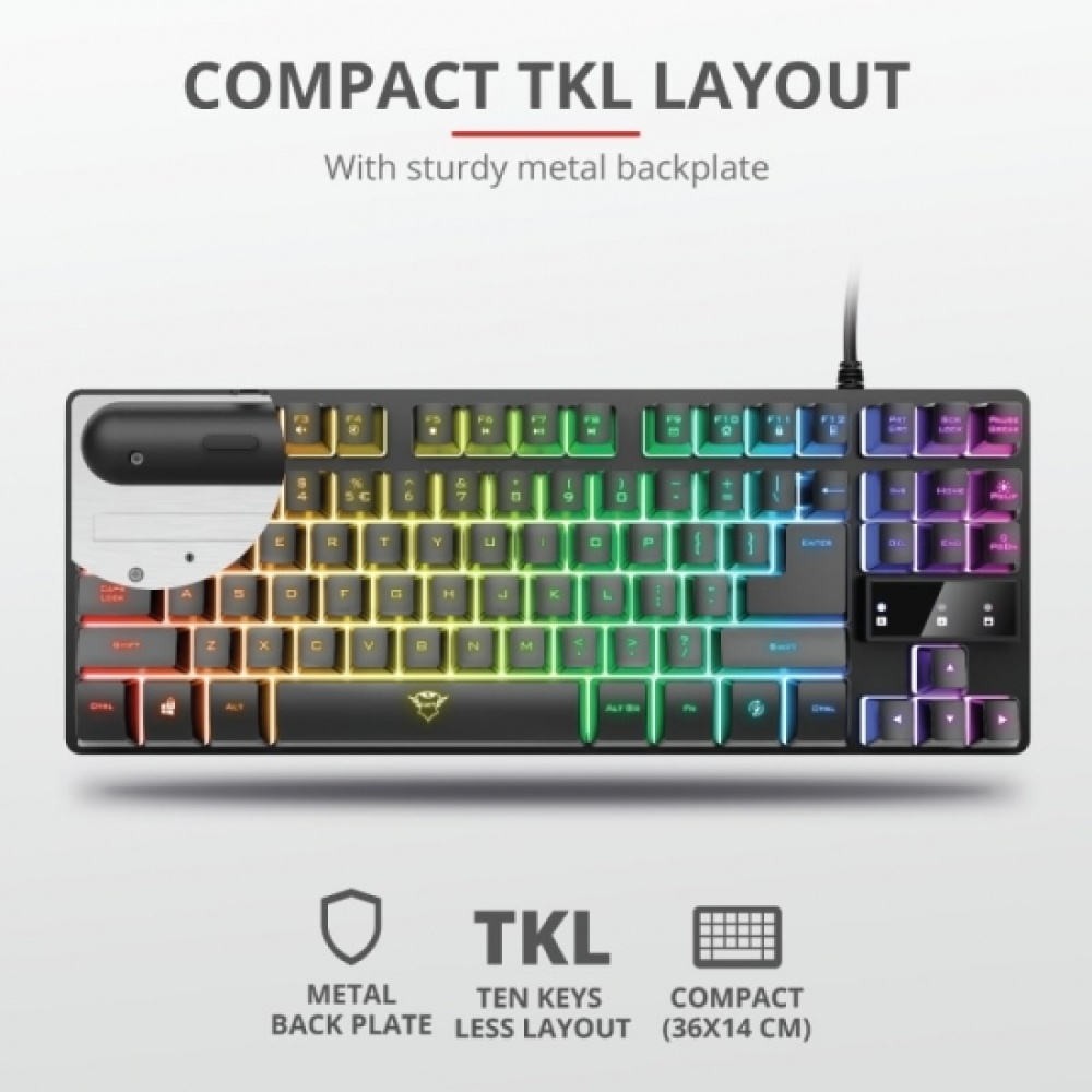 Клавиатура игровая Trust GXT 833 Thado TKL Illuminated Gaming Keyboard — изображение 7