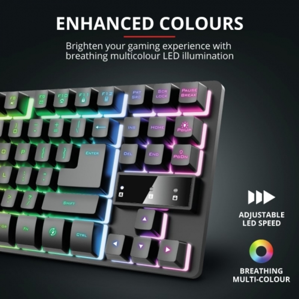 Клавиатура игровая Trust GXT 833 Thado TKL Illuminated Gaming Keyboard — изображение 8