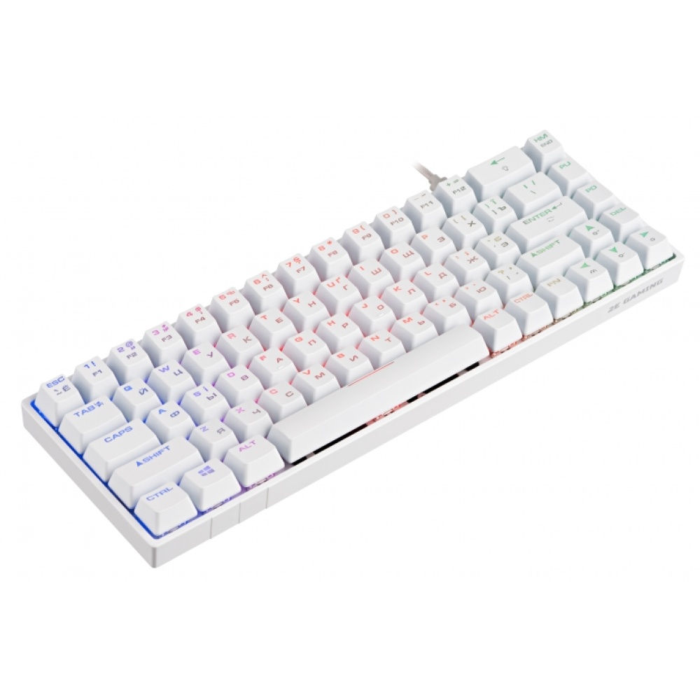 Клавиатура игровая 2E GAMING KG370 RGB 68key Gateron Red Switch USB White Ukr — изображение 8