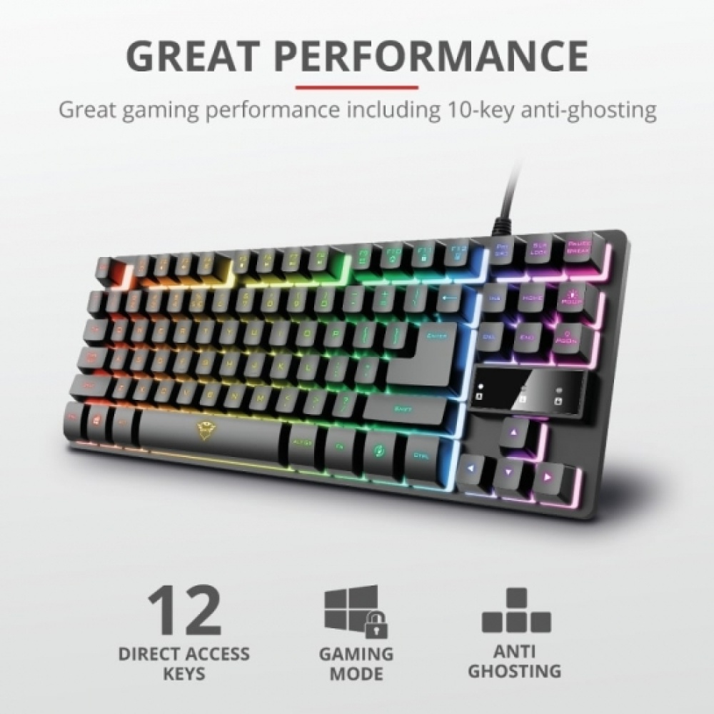 Клавиатура игровая Trust GXT 833 Thado TKL Illuminated Gaming Keyboard — изображение 9