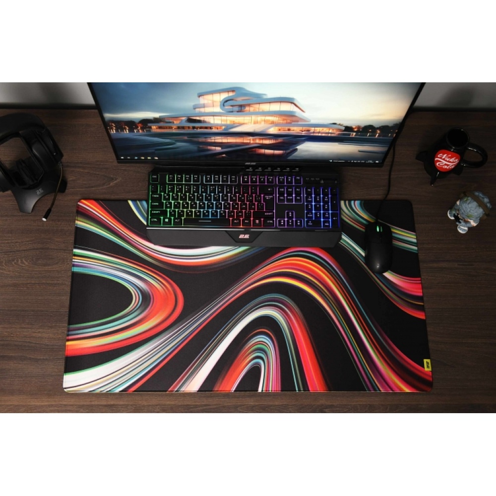 Коврик для мыши 2E GAMING Mouse Pad PRO Speed XL D05 Multicolor (800*450*3mm) — изображение 9