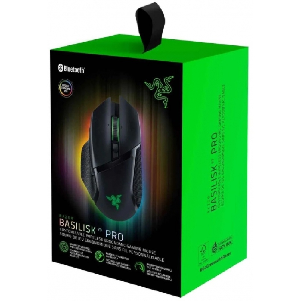 Мышь проводная Razer Mouse Basilisk V3 Pro, RGB, USB-A/WL/BT, black — изображение 9