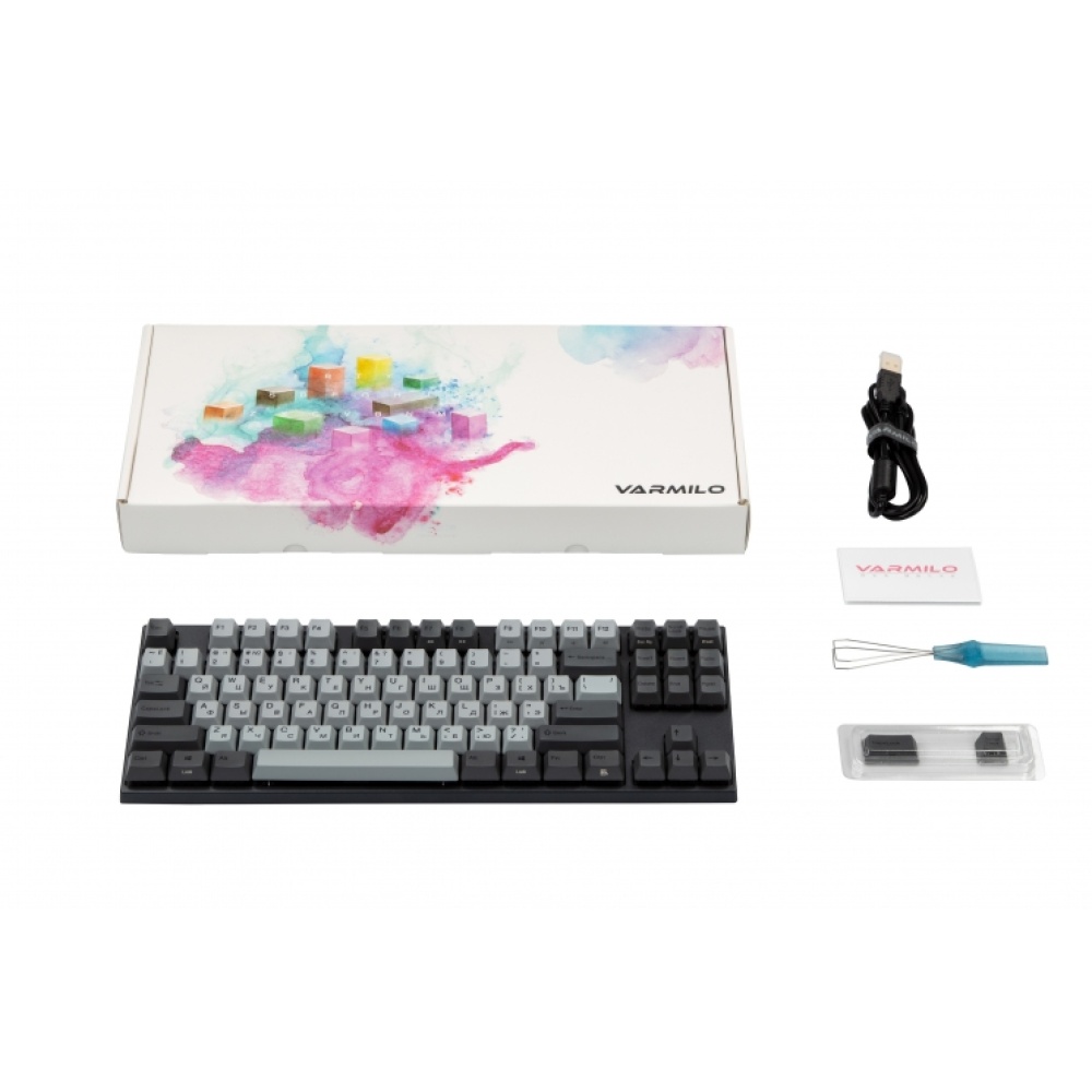 Клавиатура Varmilo VEM87 Ink Rhyme EC V2 Rose UA — изображение 9