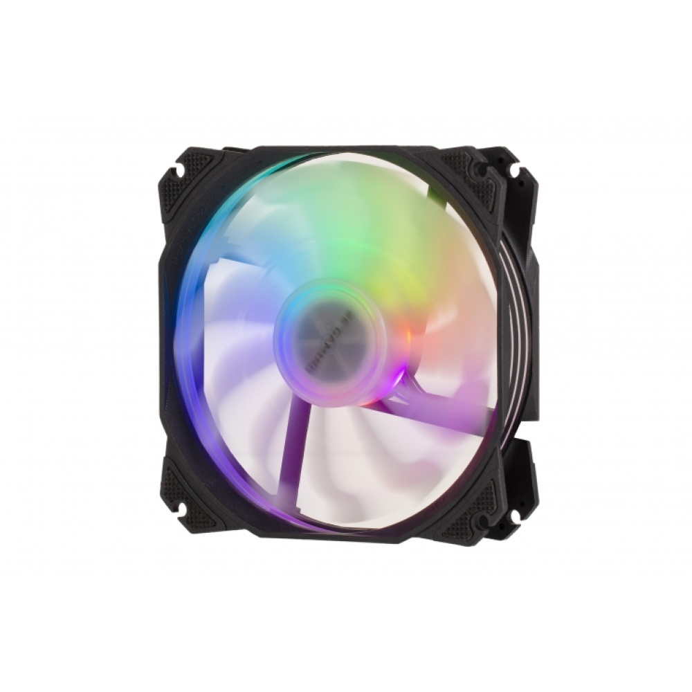 Корпусной вентилятор 2E GAMING AIR COOL (ACF120PW-RGB), 120мм,2510-4PIN, белые лопасти, черная рамка