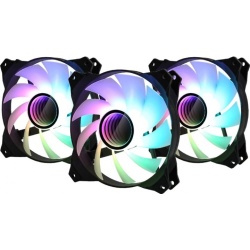 Набор корпусных вентиляторов Zalman Kit of Zalman Case fan Infinity Mirror ZM-IF120A3, ARGB, 3x120mm, 1200rpm ± 10%,3 pin,black frame & controller