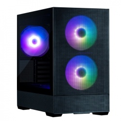 Корпус Zalman P30 AIR без БП, 1xUSB3.0, 1xUSBType-C, 3x140мм ARGB, VGA 392мм, LCS ready, TG Side Panel, mATX, чёрный,P30AIRBLACK