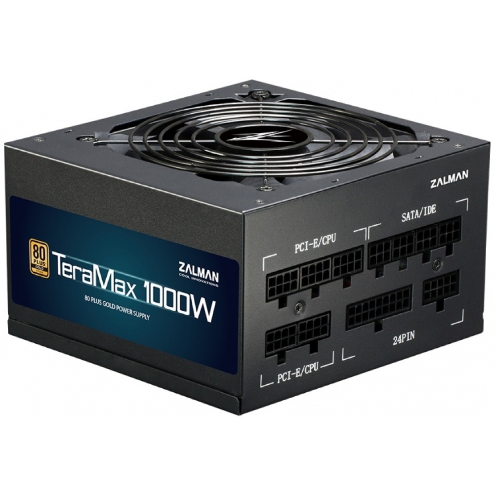 Блок питания Zalman Power supply TeraMax 1000-TMX (1000W), 100-240VAC, 90%, 80+ Gold