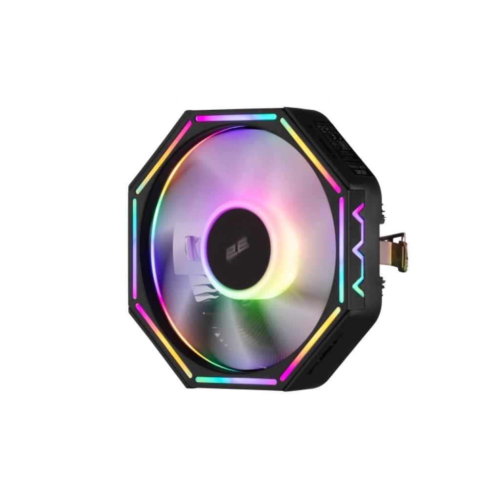 Процессорный кулер 2E GAMING Air Cool AC120ZP RGB LGA1700, 1200, 115x, 775, AM5, AM4, AM3, AM3+, AM2, AM2+, FM2, FM1 4pin RGB TDP 95W